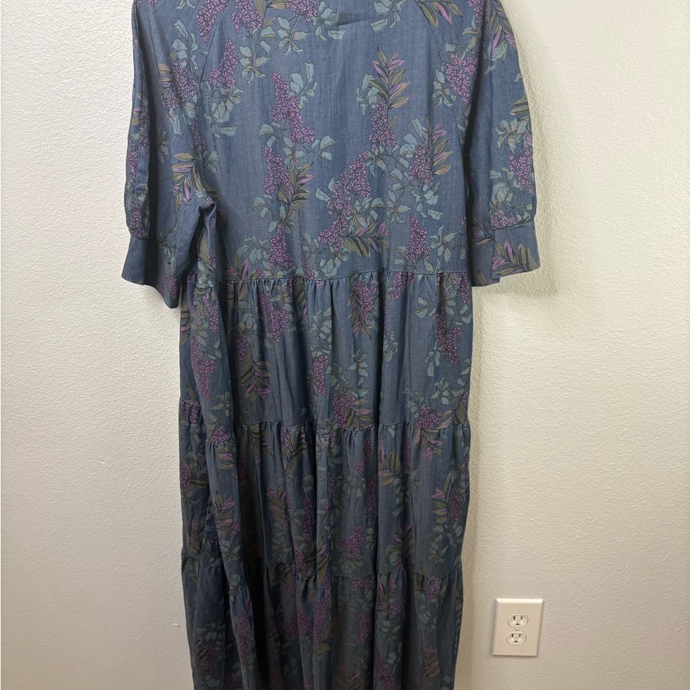 NWT-Natural Life Tiered Floral Dress Size Medium - Picture 6 of 8